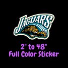 Jacksonville Jaguars Full Color Vinyl Decal | Hydroflask decal Cornhole decal 6