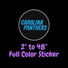 Carolina Panthers Full Color Vinyl Decal | Hydroflask decal | Cornhole decal 4