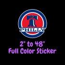 Philadelphia Phillies Full Color Vinyl Decal | Hydroflask decal Cornhole decal 4