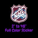 Colorado Avalanche Full Color Vinyl Decal | Hydroflask decal | Cornhole decal 3