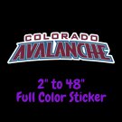 Colorado Avalanche Full Color Vinyl Decal | Hydroflask decal | Cornhole decal 6