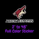 Arizona Coyotes Full Color Vinyl Decal | Hydroflask decal | Cornhole decal 3