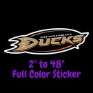 Anaheim Ducks Full Color Vinyl Decal | Hydroflask decal | Cornhole decal 1