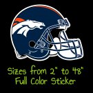 Denver Broncos Full Color Vinyl Decal | Hydroflask decal | Cornhole decal 5