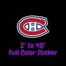 Montreal Canadiens Full Color Vinyl Decal | Hydroflask decal | Cornhole decal 5