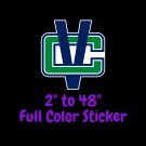 Vancouver Canucks Full Color Vinyl Decal | Hydroflask decal | Cornhole decal 6