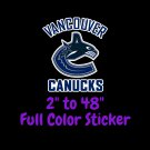 Vancouver Canucks Full Color Vinyl Decal | Hydroflask decal | Cornhole decal 4