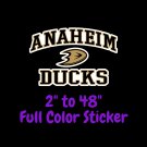 Anaheim Ducks Full Color Vinyl Decal | Hydroflask decal | Cornhole decal 4