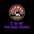 Calgary Flames Full Color Vinyl Decal | Hydroflask decal | Cornhole decal 4