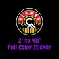 Calgary Flames Full Color Vinyl Decal | Hydroflask decal | Cornhole decal 4