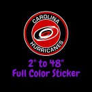 Carolina Hurricanes Full Color Vinyl Decal | Hydroflask decal | Cornhole decal 2