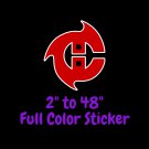 Carolina Hurricanes Full Color Vinyl Decal | Hydroflask decal | Cornhole decal 6
