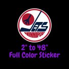 Winnipeg Jets Full Color Vinyl Decal | Hydroflask decal | Cornhole decal 1