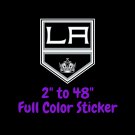 Los Angeles Kings Full Color Vinyl Decal | Hydroflask decal | Cornhole decal 5