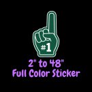New York Jets Full Color Vinyl Decal | Hydroflask decal | Cornhole decal 2