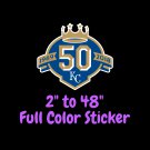 Kansas City Royals Full Color Vinyl Decal | Hydroflask decal | Cornhole decal 2