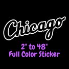 Chicago White Sox Full Color Vinyl Decal | Hydroflask decal | Cornhole decal 2