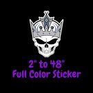 Los Angeles Kings Full Color Vinyl Decal | Hydroflask decal | Cornhole decal 2