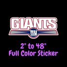 New York Giants Full Color Vinyl Decal | Hydroflask decal | Cornhole decal 6