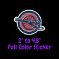 Columbus Blue Jackets Full Color Vinyl Decal | Hydroflask decal Cornhole decal 1