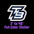 Tampa Bay Lightning Full Color Vinyl Decal | Hydroflask decal | Cornhole decal 1