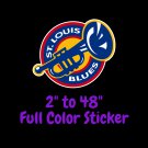 St. Louis Blues Full Color Vinyl Decal | Hydroflask decal | Cornhole decal 5