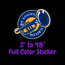 St. Louis Blues Full Color Vinyl Decal | Hydroflask decal | Cornhole decal 4