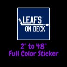 Toronto Maple Leafs Full Color Vinyl Decal | Hydroflask decal | Cornhole decal 2