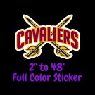Cleveland Cavaliers Full Color Vinyl Decal | Hydroflask decal | Cornhole decal 2