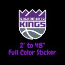 Sacramento Kings Full Color Vinyl Decal | Hydroflask decal | Cornhole decal 2