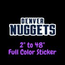 Denver Nuggets Full Color Vinyl Decal | Hydroflask decal | Cornhole decal 3