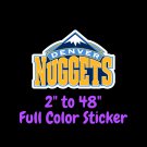 Denver Nuggets Full Color Vinyl Decal | Hydroflask decal | Cornhole decal 6
