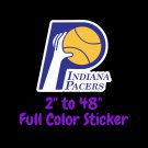 Indiana Pacers Full Color Vinyl Decal | Hydroflask decal | Cornhole decal 1