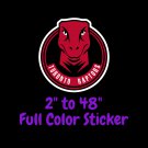 Toronto Raptors Full Color Vinyl Decal | Hydroflask decal | Cornhole decal 3