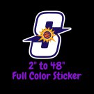 Phoenix Suns Full Color Vinyl Decal | Hydroflask decal | Cornhole decal 3