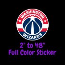 Washington Wizards Full Color Vinyl Decal | Hydroflask decal | Cornhole decal 5