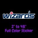 Washington Wizards Full Color Vinyl Decal | Hydroflask decal | Cornhole decal 1
