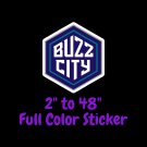 Charlotte Hornets Full Color Vinyl Decal | Hydroflask decal | Cornhole decal 1