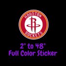 Houston Rockets Full Color Vinyl Decal | Hydroflask decal  Cornhole decal 6