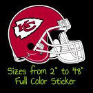 Kansas City Chiefs Full Color Vinyl Decal | Hydroflask decal | Cornhole decal 6
