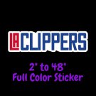 Los Angeles Clippers Full Color Vinyl Decal | Hydroflask decal Cornhole decal 4