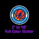 Oklahoma City Thunder Full Color Vinyl Decal | Hydroflask decal Cornhole decal 4