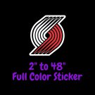 Portland Trail Blazers Full Color Vinyl Decal Hydroflask decal Cornhole decal 4