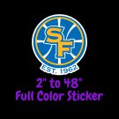 Golden State Warriors Full Color Vinyl Decal | Hydroflask decal Cornhole decal 4