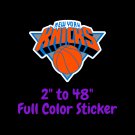 New York Knicks Full Color Vinyl Decal | Hydroflask decal | Cornhole decal 5
