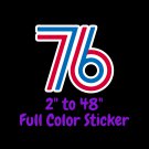 Philadelphia 76ers Full Color Vinyl Decal | Hydroflask decal | Cornhole decal 1