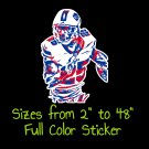 Buffalo Bills Full Color Vinyl Decal | Hydroflask decal | Cornhole decal 8