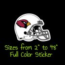 Arizona Cardinals Full Color Vinyl Decal | Hydroflask decal | Cornhole decal 3