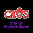 Cleveland Cavaliers Full Color Vinyl Decal | Hydroflask decal | Cornhole decal 5