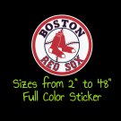 Boston Red Sox Full Color Vinyl Decal | Hydroflask decal | Cornhole decal 1